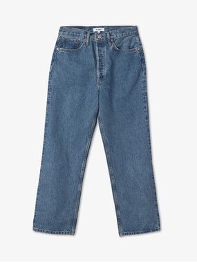 REDONE Brand New (NWT) 90s Crop Low Slung Jeans - Bleu Mere